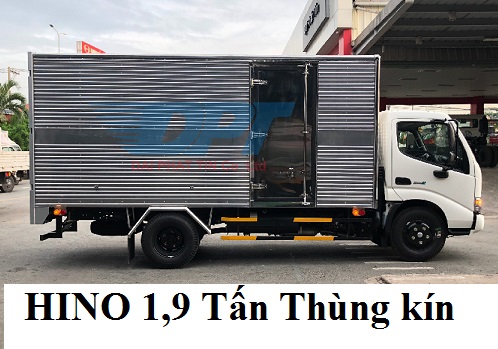 Hino XZU650L 1.990KG- THÙNG KÍN- Chiều dài thùng 4,5 mét